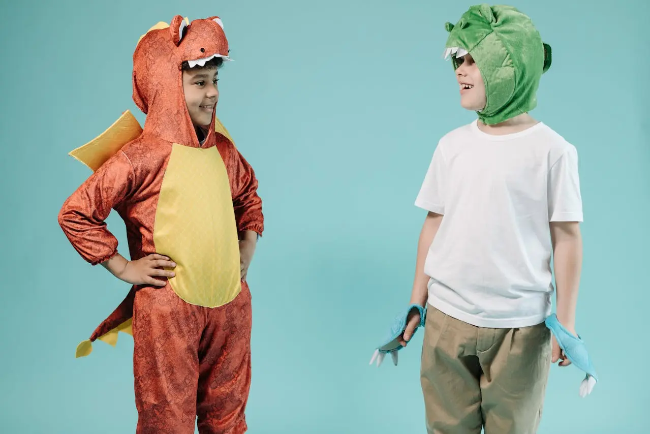 Kids Wearing Fancy Dress